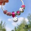 692fe38899f2d84055c8beb0 Pandora Pandora Passionate Rose Red Clover New Arrival! Made with counter materials, perfectly crafted one-to-one, quality comparable to official counter! Rose red faceted crystal, sparkling rose red cat's eye, Valentine's enamel heart, rose red smiling lips, rose red entwined love, Valentine's heart enamel paired with clover pendant. S925 silver comes with official counter packaging!