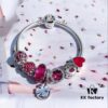 692fe38999f2d84055c8beb2 Pandora Pandora Passionate Rose Red Clover New Arrival! Made with counter materials, perfectly crafted one-to-one, quality comparable to official counter! Rose red faceted crystal, sparkling rose red cat's eye, Valentine's enamel heart, rose red smiling lips, rose red entwined love, Valentine's heart enamel paired with clover pendant. S925 silver comes with official counter packaging!
