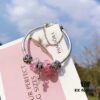 692fe39599f2d84055c8becc Pandora Cute Peach Blossom Rattle Nipple Pendant Necklace - High-Quality Replica with 925 Silver and Classic Box Chain Design