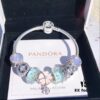 692fe3a799f2d84055c8bef6 Pandora Pandora Silver Mint Poetry Flower Bloom New Arrival! Made with counter materials, one-to-one perfect craftsmanship, quality comparable to counter products! Silver mint glass, lucky money coin beads, fairy tale pumpkin carriage, sparkling diamond cat's eye, paired with pink five-petal enamel pendant. S925 silver comes with official counter packaging!