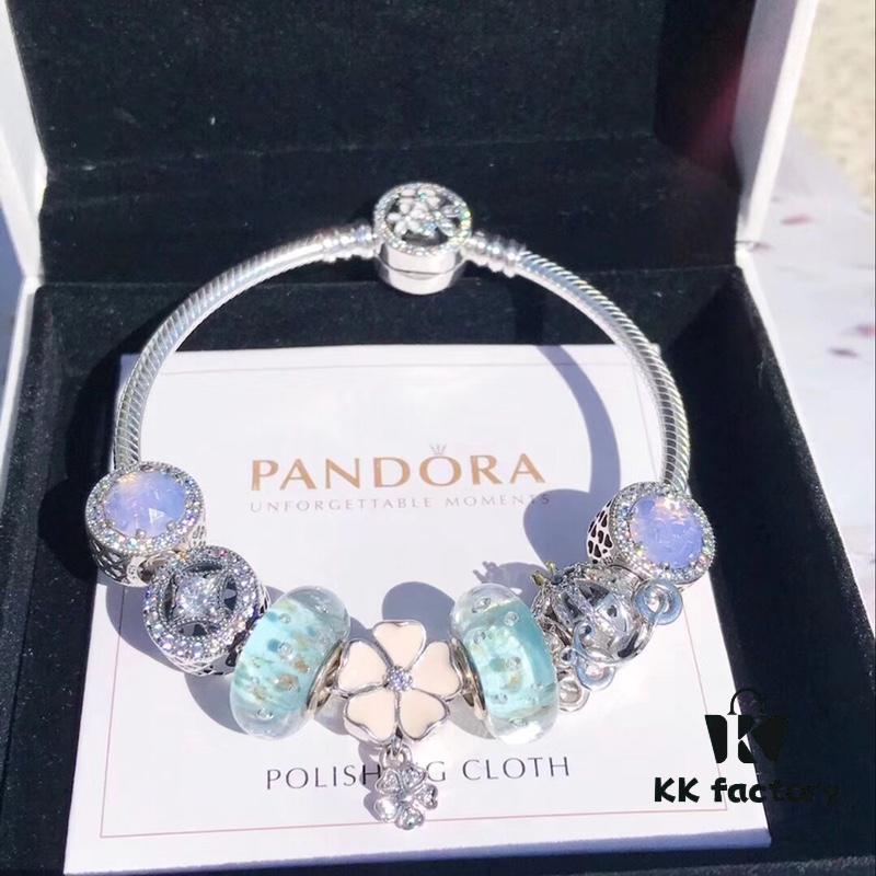 692fe3a799f2d84055c8bef6 Pandora Pandora Silver Mint Poetry Flower Bloom New Arrival! Made with counter materials, one-to-one perfect craftsmanship, quality comparable to counter products! Silver mint glass, lucky money coin beads, fairy tale pumpkin carriage, sparkling diamond cat's eye, paired with pink five-petal enamel pendant. S925 silver comes with official counter packaging!