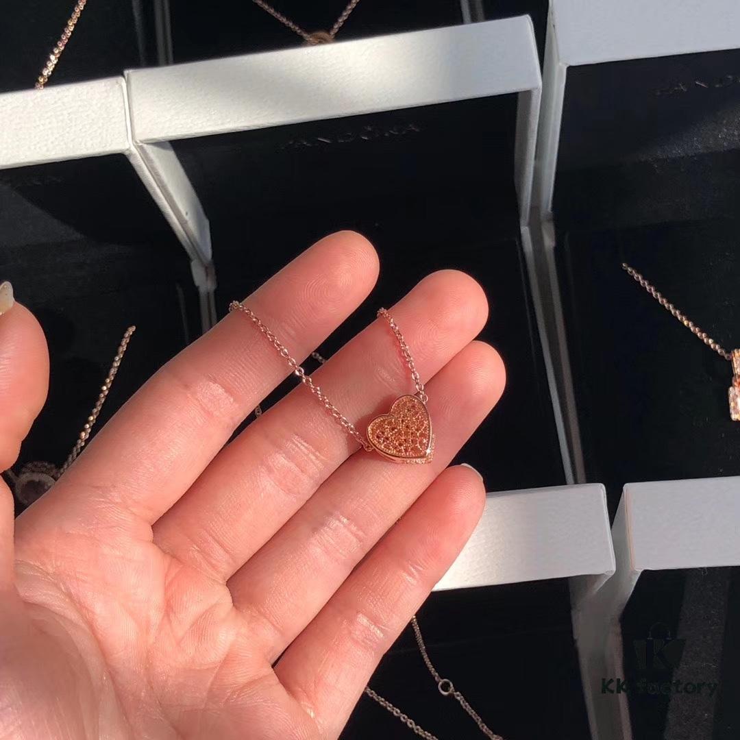 Pandora Rose Gold Flower Necklace