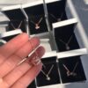 Pandora Rose Gold Bow Charm Necklace