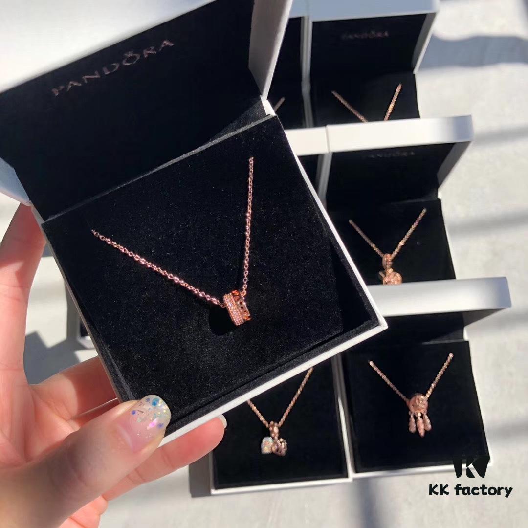 Pandora Rose Gold Lucky Bead Necklace