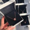 Pandora Rose Gold Glass Bead Necklace