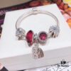 692fe3e499f2d84055c8bf55 Pandora Rose Red Infinity Love ❤️ New Arrival! Made with counter-grade materials, perfectly crafted at a 1:1 ratio, quality comparable to official store products. Features rose-red faceted glass beads, sparkling diamond-cut rose-red cat's eye, colorful snowflake beads, sparkling teardrop beads 💧, and the infinity '8' shaped heart pendant 💗. Comes with original packaging! 🍃🌺