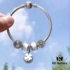 692fe3e799f2d84055c8bf5d Pandora White Clover New Arrival! Crafted with boutique materials, perfectly replicating the original design. High-quality silver wire with white faceted glass beads, sparkling white cat's eye beads, and fully diamond-paved five-petal flower spacers paired with a clover charm. Made of S925 sterling silver and comes with authentic boutique packaging!