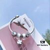 692fe3eb99f2d84055c8bf66 Pandora White Clover New Arrival! Crafted with boutique materials, perfectly replicating the original design. High-quality silver wire with white faceted glass beads, sparkling white cat's eye beads, and fully diamond-paved five-petal flower spacers paired with a clover charm. Made of S925 sterling silver and comes with authentic boutique packaging!