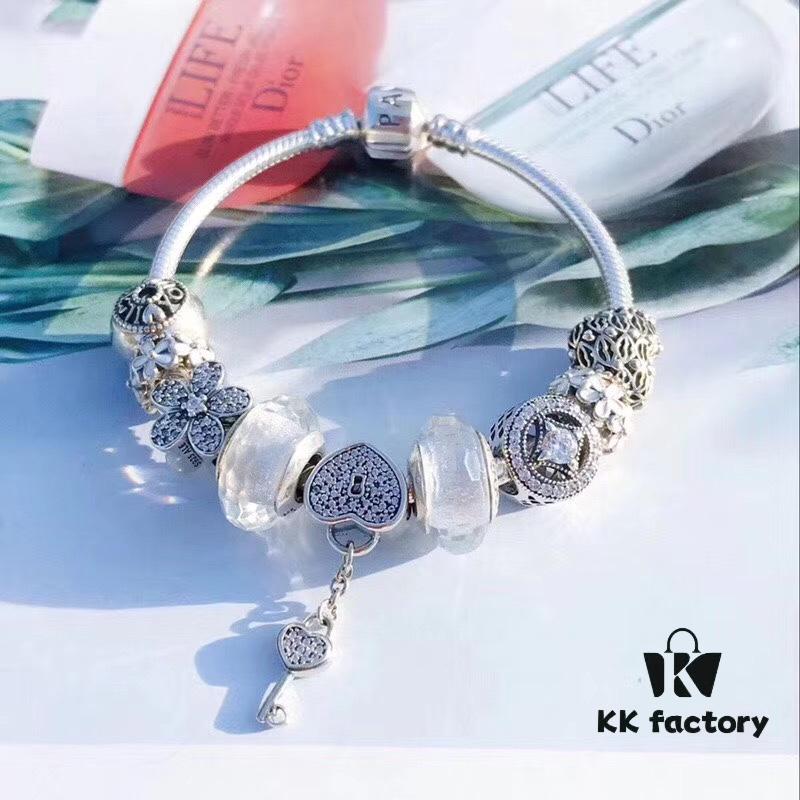 692fe3ec99f2d84055c8bf6a Proxy Purchase Level Pandora Silver Wire White Fresh Sparkling Diamond Key New Arrival