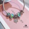 692fe3ee99f2d84055c8bf6f Pandora Rainbow Dreamcatcher New Arrival, Rainbow Glass, Blue Sparkling Bead, Cute Baby Stroller Charm, Meaningful Dreamcatcher Pendant