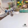 Pandora Blue Star Nostalgic Night Sky New Arrival, Blue Star Starburst Enamel Bead, Blue Snowflake Bead, Nostalgic Night Sky Pendant