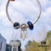 692fe3fc99f2d84055c8bf8c Pandora Pandora Blue Dream Catcher New Arrival! Made with counter materials, perfectly crafted one-to-one, quality comparable to counter! Brilliant blue faceted glass, sparkling snowflake ❄ cat's eye, meaningful dream catcher pendant paired with classic heart 💗 snake bone chain design. S925 silver comes with counter packaging! 🍃🌺