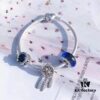 692fe40099f2d84055c8bf92 Pandora Pandora Blue Dream Catcher New Arrival! Made with counter materials, perfectly crafted one-to-one, quality comparable to counter! Brilliant blue faceted glass, sparkling snowflake ❄ cat's eye, meaningful dream catcher pendant paired with classic heart 💗 snake bone chain design. S925 silver comes with counter packaging! 🍃🌺