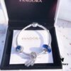 692fe40099f2d84055c8bf94 Pandora Pandora Blue Dream Catcher New Arrival! Made with counter materials, perfectly crafted one-to-one, quality comparable to counter! Brilliant blue faceted glass, sparkling snowflake ❄ cat's eye, meaningful dream catcher pendant paired with classic heart 💗 snake bone chain design. S925 silver comes with counter packaging! 🍃🌺