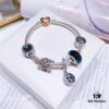 692fe40599f2d84055c8bf9c Pandora Shining Blue Star and Moon ☪ New Arrival! ZP Material, Exquisite Craftsmanship, Quality Comparable to ZP! Shimmering Blue Faceted Glass, Fairy-Tale Pumpkin Carriage, Sparkling Dark Blue Cat's Eye, Vintage Night Sky Openwork Star and Moon Bead, Vintage Night Sky Star and Moon ☪ Pendant, Comes with Packaging!