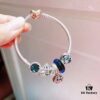 692fe40599f2d84055c8bf9d Pandora Shining Blue Star and Moon ☪ New Arrival! ZP Material, Exquisite Craftsmanship, Quality Comparable to ZP! Shimmering Blue Faceted Glass, Fairy-Tale Pumpkin Carriage, Sparkling Dark Blue Cat's Eye, Vintage Night Sky Openwork Star and Moon Bead, Vintage Night Sky Star and Moon ☪ Pendant, Comes with Packaging!