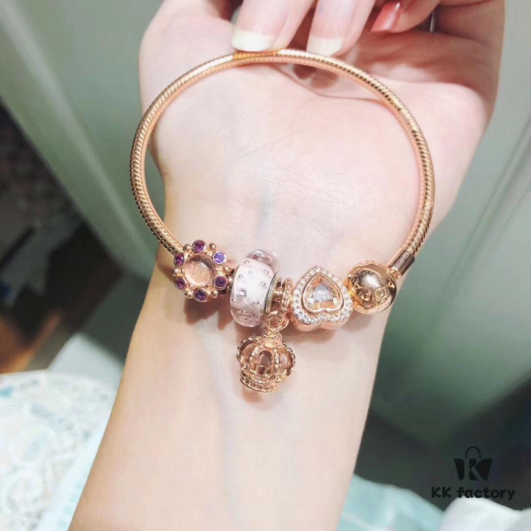 692fe41299f2d84055c8bfb6 Pandora Pink Bubble Rose Crown New Arrival! High-Quality Replica with Authentic Materials, Perfect Craftsmanship Comparable to Original
