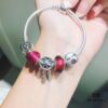 692fe41799f2d84055c8bfbf Pandora Rose Dream Catcher New Arrival! Red faceted glass, Love round bead, smiling lip charm, beautifully symbolic dream catcher pendant