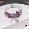 692fe41899f2d84055c8bfc1 Pandora Rose Dream Catcher New Arrival! Red faceted glass, Love round bead, smiling lip charm, beautifully symbolic dream catcher pendant