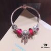 692fe41999f2d84055c8bfc2 Pandora Rose Dream Catcher New Arrival! Red faceted glass, Love round bead, smiling lip charm, beautifully symbolic dream catcher pendant