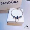 692fe41999f2d84055c8bfc5 Pandora Pandora Brilliant Blue Heart Chain New Arrival!