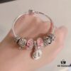 692fe41e99f2d84055c8bfcb Pandora Pandora Peach Blossom Snowman ❄️ New Arrival! Made with counter materials, perfectly crafted one-to-one, quality comparable to official counter products. Featuring peach blossom glass bead, teapot fairy 🧚♀️, fairy tale pumpkin carriage, sparkling rhinestone clip, white snowman pendant. Comes with original counter packaging! 🍃🌺