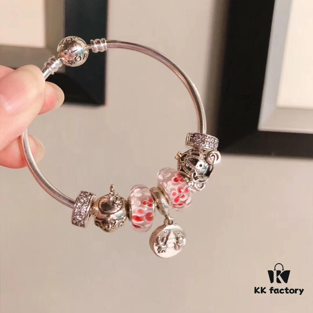 692fe41f99f2d84055c8bfcc Pandora Pandora Peach Blossom Snowman ❄️ New Arrival! Made with counter materials, perfectly crafted one-to-one, quality comparable to official counter products. Featuring peach blossom glass bead, teapot fairy 🧚♀️, fairy tale pumpkin carriage, sparkling rhinestone clip, white snowman pendant. Comes with original counter packaging! 🍃🌺