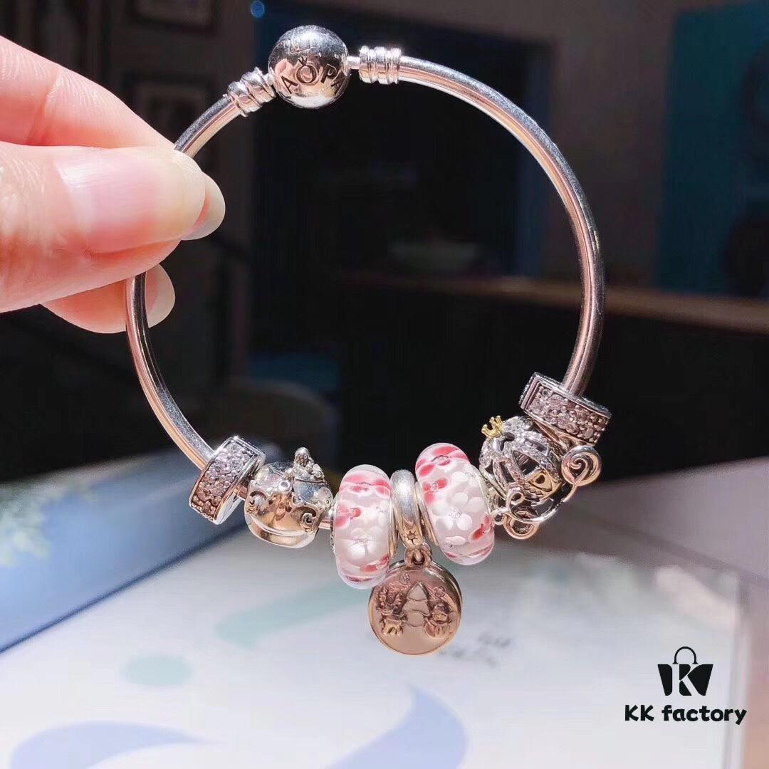 692fe41f99f2d84055c8bfcf Pandora Pandora Peach Blossom Snowman ❄️ New Arrival! Made with counter materials, perfectly crafted one-to-one, quality comparable to official counter products. Featuring peach blossom glass bead, teapot fairy 🧚♀️, fairy tale pumpkin carriage, sparkling rhinestone clip, white snowman pendant. Comes with original counter packaging! 🍃🌺