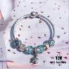 692fe42399f2d84055c8bfd7 Pandora Pandora Aqua Blue Spiral Sparkling Diamond Star New Arrival! Made with counter materials for a one-to-one perfect replication, quality comparable to official store products!