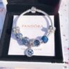 692fe42599f2d84055c8bfdd Pandora Pandora Shimmering Blue Star and Moon ☪️ New Arrival! Perfectly crafted with counter materials, one-to-one replication, quality comparable to official store products! Shimmering blue cross snowflake ❄️ charm, sparkling dark blue cat's eye, fully diamond-paved blue bead, enamel snowflake bead, bow 🎀 clasp, paired with star and moon fairy tale pendant. Made of S925 silver and comes with official packaging!