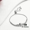 692fe43a99f2d84055c8c00c M7 Pandora Bead Bangle Bracelet - PANDORA 925 Sterling Silver Linked Bead Bracelet, Simple, Elegant, and Fashionable