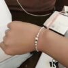 692fe43b99f2d84055c8c00d M7 Pandora Bead Bangle Bracelet - PANDORA 925 Sterling Silver Linked Bead Bracelet, Simple, Elegant, and Fashionable