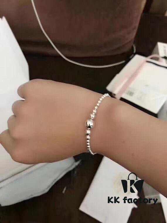 692fe43b99f2d84055c8c00d M7 Pandora Bead Bangle Bracelet - PANDORA 925 Sterling Silver Linked Bead Bracelet, Simple, Elegant, and Fashionable