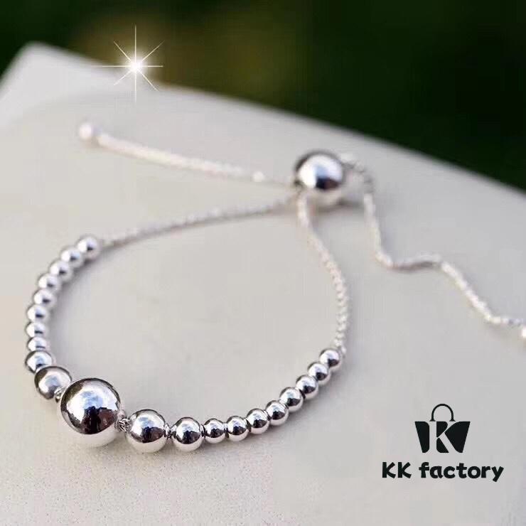 692fe43b99f2d84055c8c00f M7 Pandora Bead Bangle Bracelet - PANDORA 925 Sterling Silver Linked Bead Bracelet, Simple, Elegant, and Fashionable