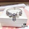 692fe43f99f2d84055c8c018 Pandora Pandora White Dream Catcher New Arrival! Made with counter materials, perfectly crafted one-to-one, quality comparable to counter! White faceted glass, white cat's eye, wealth-attracting coin charm, fully diamond-paved five-petal flower charm, meaningful dream catcher pendant! S925 silver comes with official counter packaging!