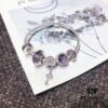 692fe44299f2d84055c8c01d Pandora Pandora Silver Deep Purple Heart Key New Arrival! Highest Quality on Market, Supports Counter Cleaning! Made with Counter Materials for Perfect 1:1 Replication! Imported Original Thai Silver Wire with Deep Purple Glass, Sparkling Deep Purple Cat's Eye, Sparkling Purple Clasp, Heart Key Pendant. S925 Silver Comes with Official Packaging!