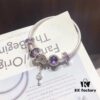 692fe44299f2d84055c8c022 Pandora Pandora Silver Deep Purple Heart Key New Arrival! Highest Quality on Market, Supports Counter Cleaning! Made with Counter Materials for Perfect 1:1 Replication! Imported Original Thai Silver Wire with Deep Purple Glass, Sparkling Deep Purple Cat's Eye, Sparkling Purple Clasp, Heart Key Pendant. S925 Silver Comes with Official Packaging!