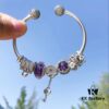 692fe45399f2d84055c8c03b Pandora Pandora Purple Heart Key 🔑 New Arrival! Made with Counter Material for One-to-One Perfect Craftsmanship, Quality Rivals Official Stores!