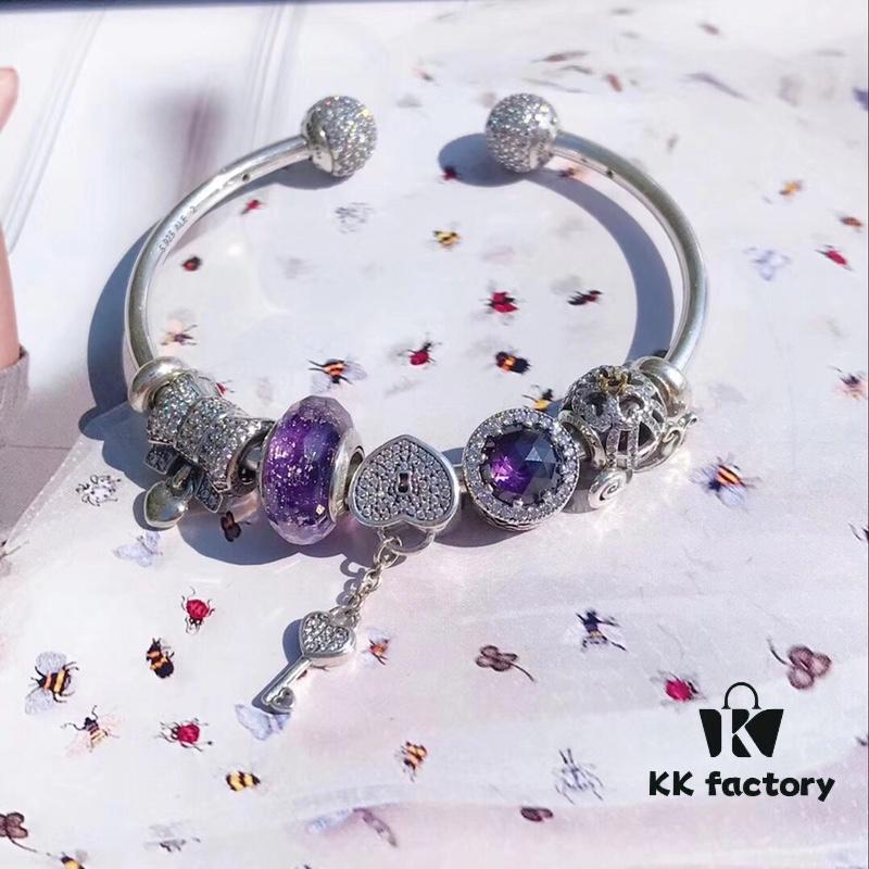 692fe45399f2d84055c8c03e Pandora Pandora Purple Heart Key 🔑 New Arrival! Made with Counter Material for One-to-One Perfect Craftsmanship, Quality Rivals Official Stores!