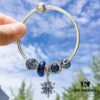 692fe45599f2d84055c8c040 Pandora Icy Snowflake New Arrival! Brilliant Blue Faceted Glass, Sparkling Diamond-Cut Blue Cat's Eye, Cross Snowflake Charm, Full Diamond Blue Bead with Sparkling Blue Snowflake Pendant. Made with S925 Silver and Authentic Store Packaging!