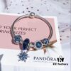 692fe45699f2d84055c8c042 Pandora Icy Snowflake New Arrival! Brilliant Blue Faceted Glass, Sparkling Diamond-Cut Blue Cat's Eye, Cross Snowflake Charm, Full Diamond Blue Bead with Sparkling Blue Snowflake Pendant. Made with S925 Silver and Authentic Store Packaging!