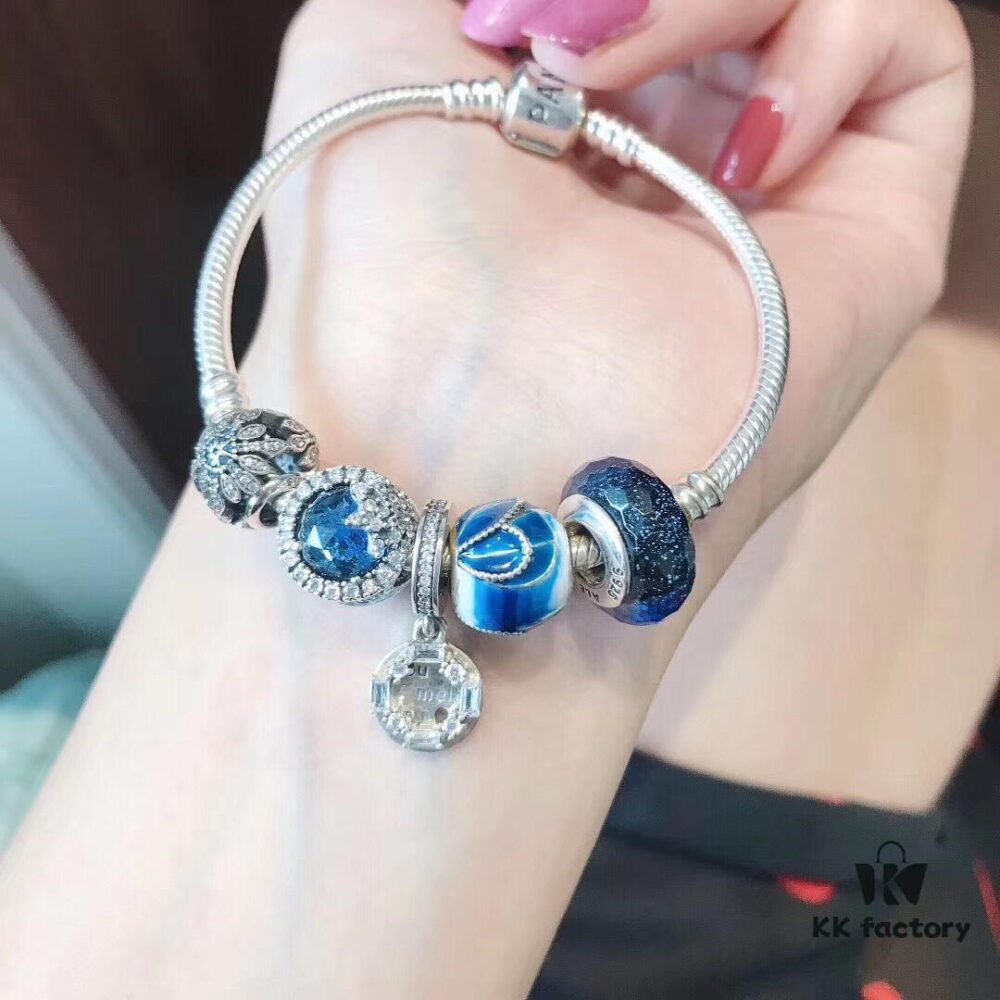692fe45899f2d84055c8c046 Pandora Pandora Brilliant Blue Ice Crystal New Arrival! Made with counter materials, one-to-one perfect craftsmanship, quality comparable to official counter!