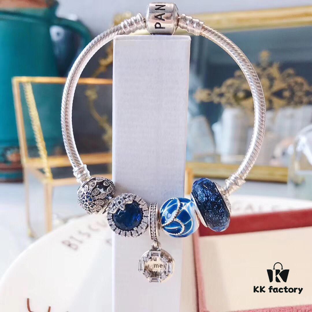692fe45a99f2d84055c8c04c Pandora Pandora Brilliant Blue Ice Crystal New Arrival! Made with counter materials, one-to-one perfect craftsmanship, quality comparable to official counter!
