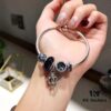 692fe46299f2d84055c8c05c Pandora New Arrivals! Elegant Blue Hollow Crown Pendant with Shimmering Blue Enamel and Sparkling Cubic Zirconia, Paired with Original Bracelet