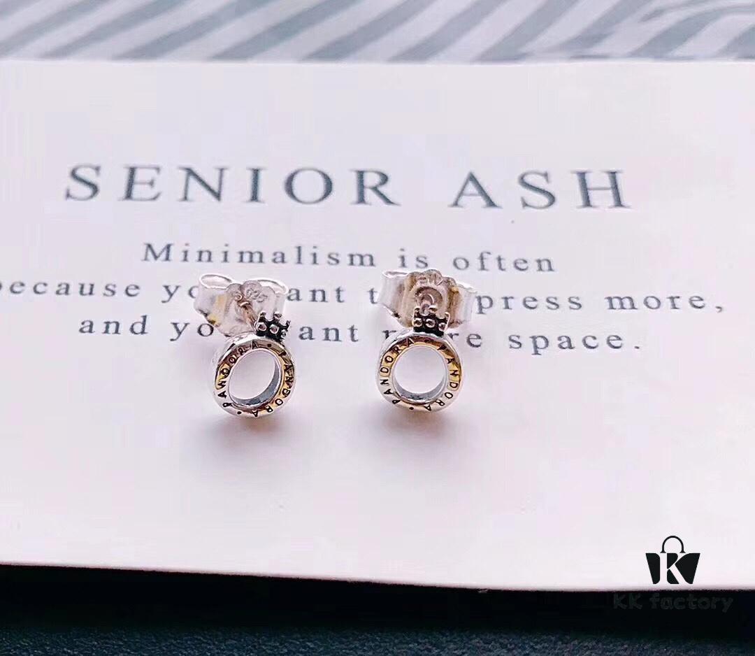 Pandora 👑 New Crown Bracelet and Stud Earrings Set