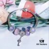 692fe47599f2d84055c8c08b Pandora Pandora Silver Wire Pink Purple Heart Key New Arrival! Highest Quality on Market, Compatible with Official Store Cleaning! Made with Authentic Materials for Perfect One-to-One Replication!