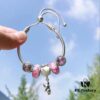 692fe47d99f2d84055c8c09d Pandora Peach Blossom Confession Balloon New Arrival! Pink Peach Blossom Glass Beads, Sparkling Cat's Eye Beads, Cherry Blossom and Daisy Design with Mickey Mouse Confession Balloon Pendant, S925 Silver Jewelry Set