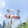692fe47f99f2d84055c8c0a1 Pandora Peach Blossom Confession Balloon New Arrival! Pink Peach Blossom Glass Beads, Sparkling Cat's Eye Beads, Cherry Blossom and Daisy Design with Mickey Mouse Confession Balloon Pendant, S925 Silver Jewelry Set