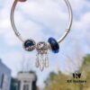 692fe48099f2d84055c8c0a6 Pandora Pandora Blue Dream Catcher New Arrival! Made with counter materials, perfectly crafted one-to-one, quality comparable to counter! Brilliant blue faceted glass, sparkling snowflake diamond ❄️ cat's eye, meaningful dream catcher pendant paired with classic heart 💗 snake bone chain design. S925 silver comes with counter packaging! 🍃🌺