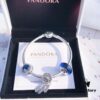 692fe48299f2d84055c8c0aa Pandora Pandora Blue Dream Catcher New Arrival! Made with counter materials, perfectly crafted one-to-one, quality comparable to counter! Brilliant blue faceted glass, sparkling snowflake diamond ❄️ cat's eye, meaningful dream catcher pendant paired with classic heart 💗 snake bone chain design. S925 silver comes with counter packaging! 🍃🌺